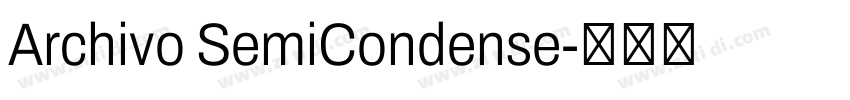 Archivo SemiCondense字体转换